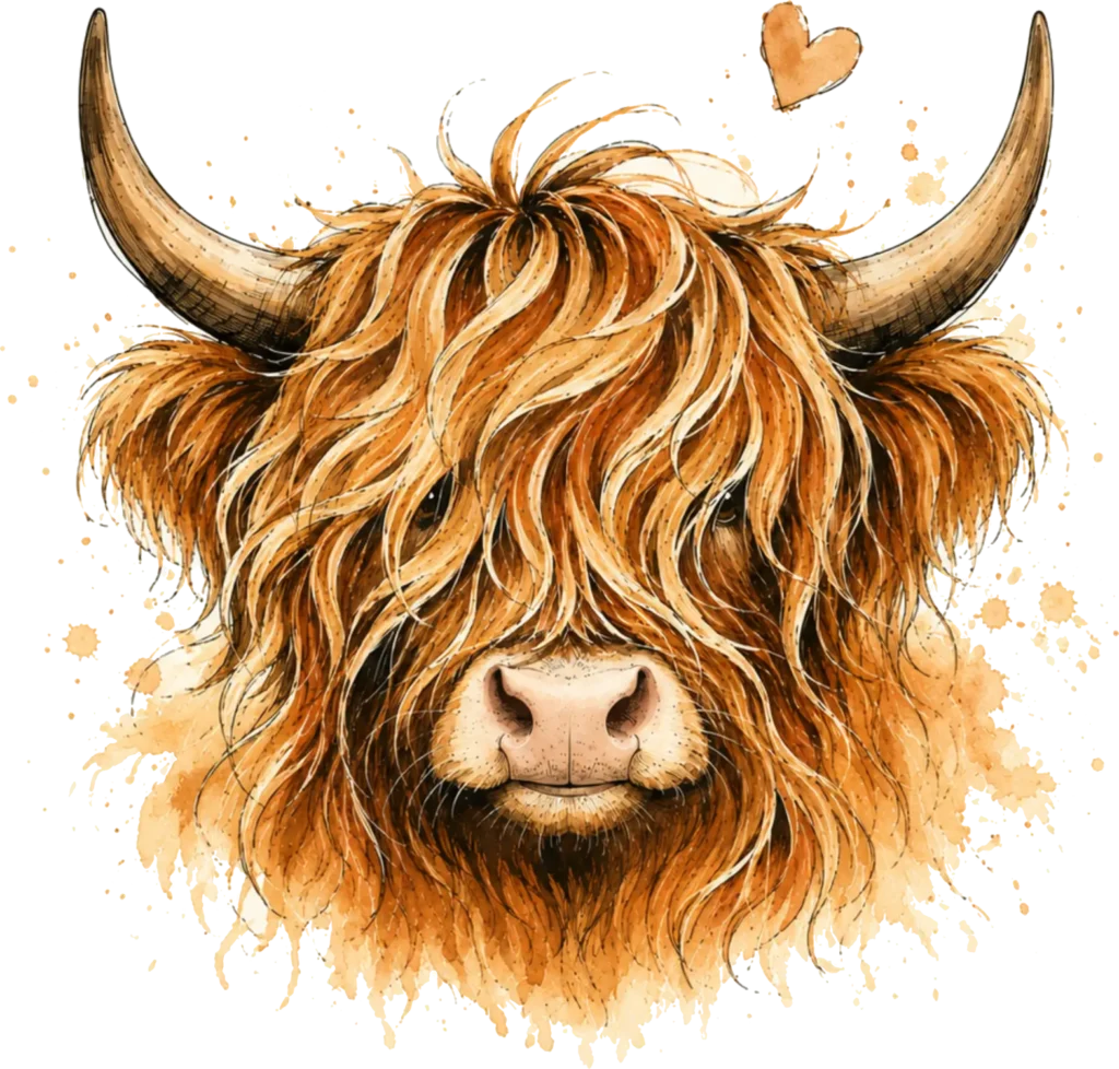 Rustic Fringe - Highland Cow